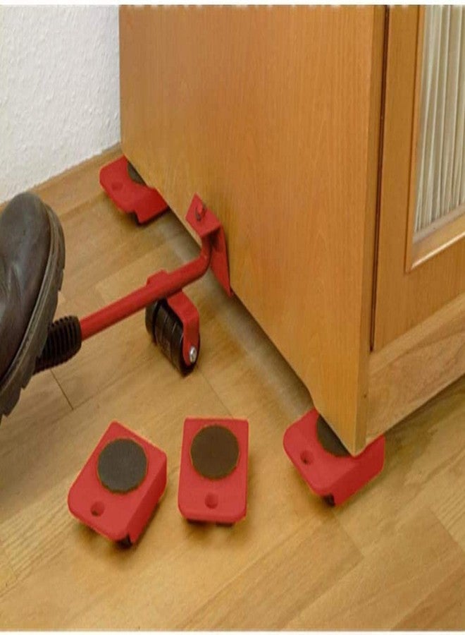 Rewup Furniture Lifter/Shifter Tool-4 pcs 3.9"x3.15" Furniture Slides Kit, Furniture Move Roller Tools Max Up for 150KG/331LBS 360 Degree Rotatable Pads, Easily (F-1) - Image 4